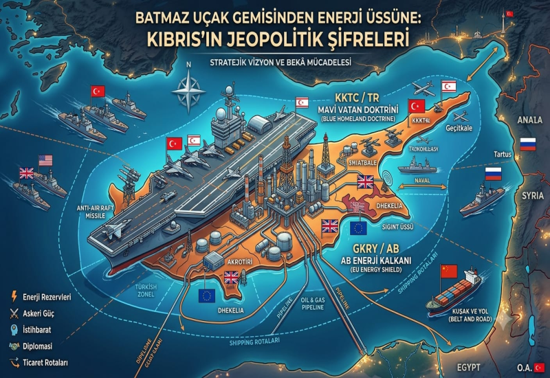 Akdeniz'in Batmayan Uçak Gemisi Kıbrıs'ın Güvenlik Üssü'nden Enerji Üssüne Dönüşümünün Şifreler 